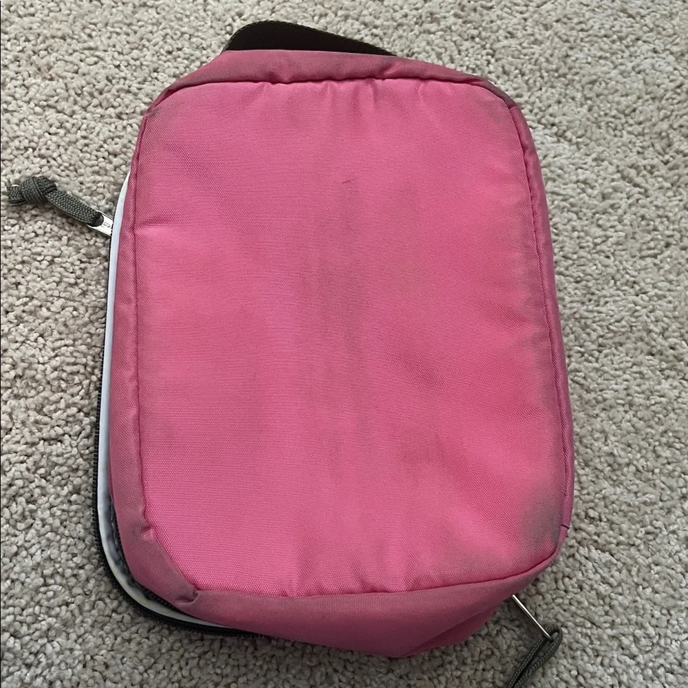 L.L. Bean Pink and Black Mesh lunch box